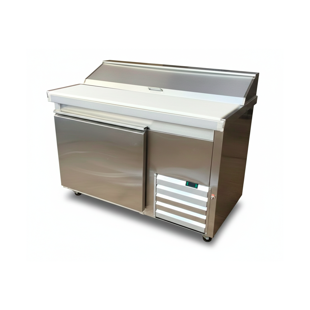 mesa fría con capucha ingredientes