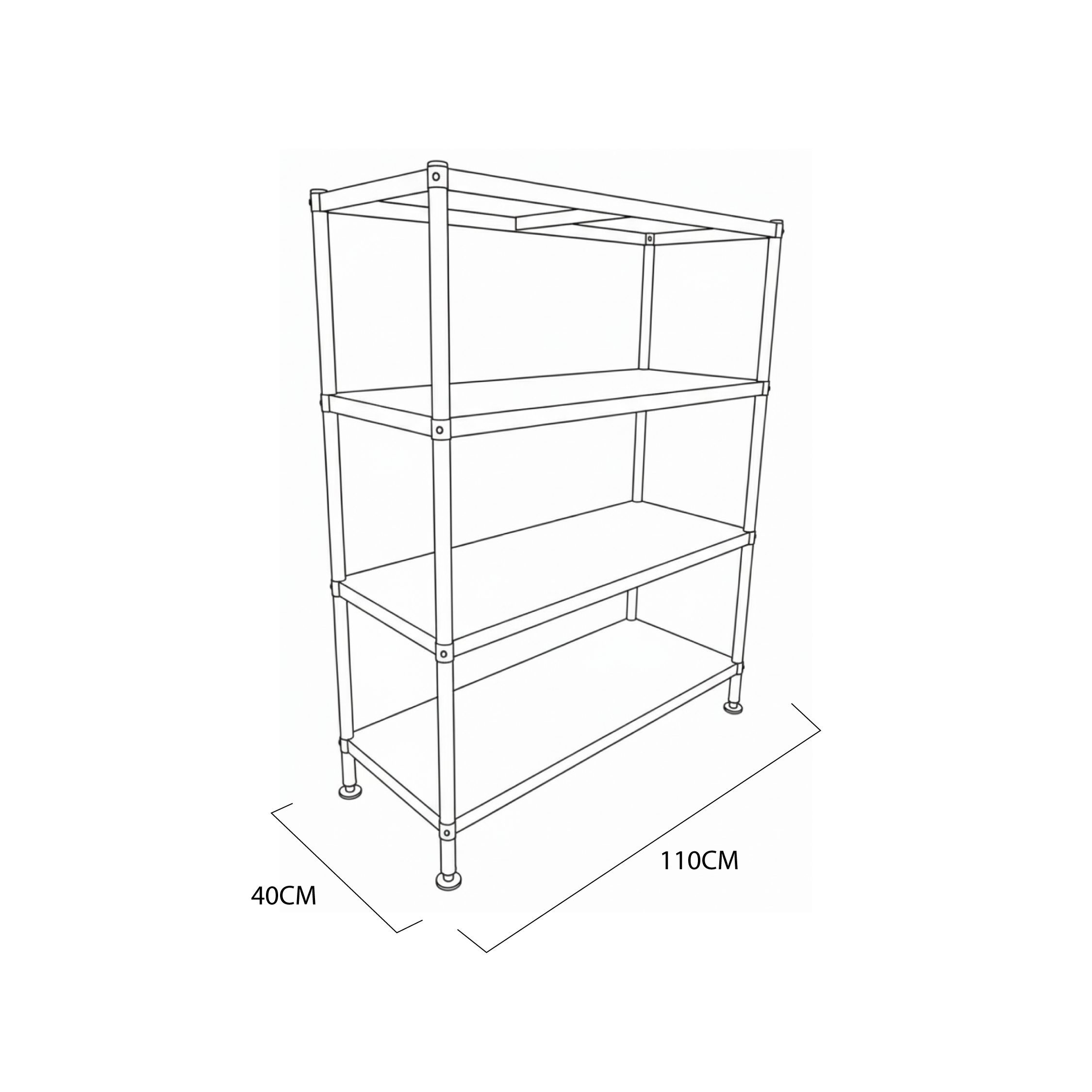 estantería 4 niveles estantería 4 niveles